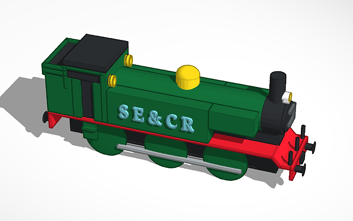 3D design E2 class tank engine - Tinkercad