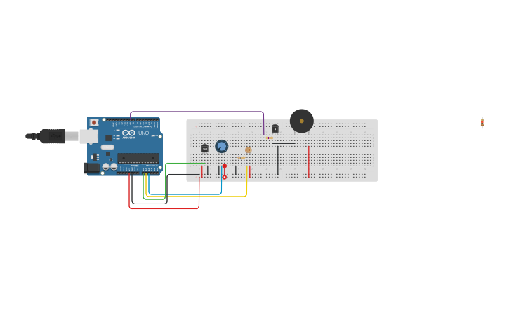 Circuit design Sensor sonido - Tinkercad