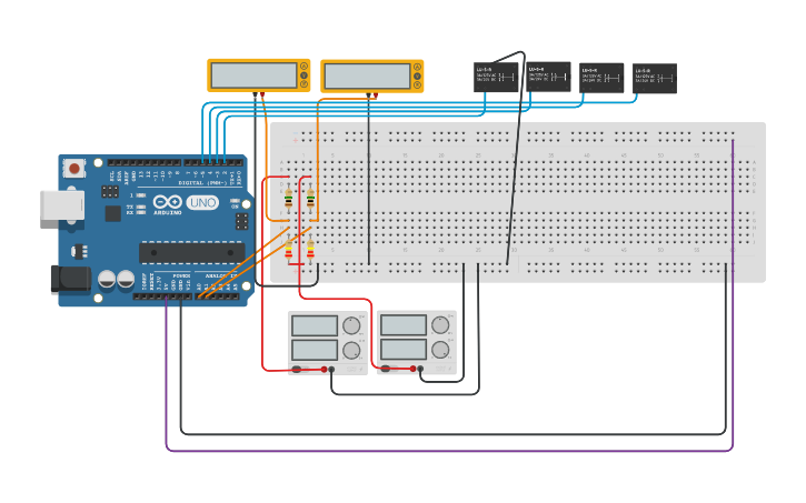 Circuit design Battery Monitor V1.1 - Tinkercad