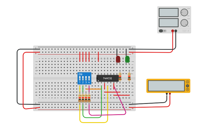 Circuit design pull down | Tinkercad