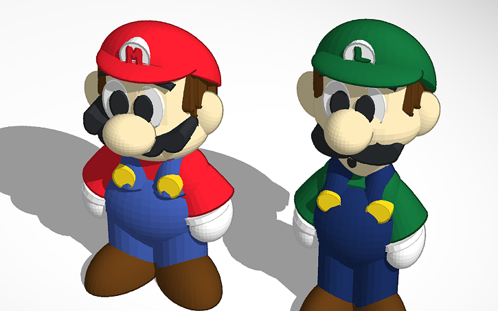 3D design Mario Bros. - Tinkercad