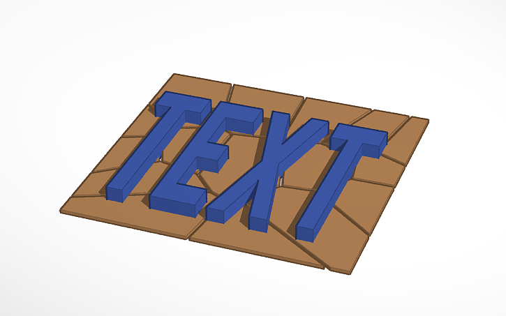 3D design Text Projesi - Tinkercad