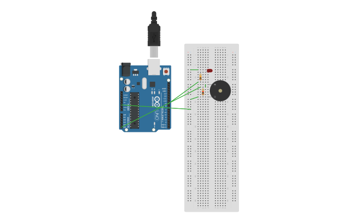 Circuit design Project 13 – Piezo Knock Sensor - Tinkercad