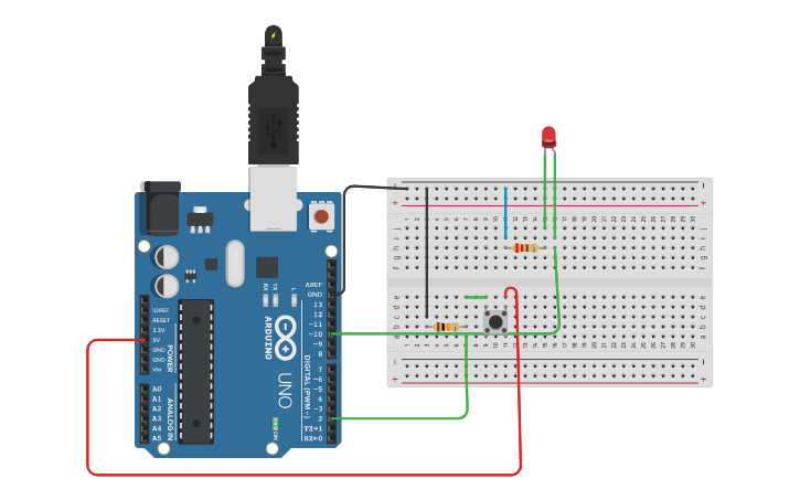 Circuit design Arduino 6 | Tinkercad