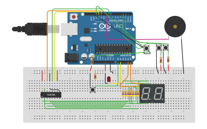 Circuit design temporizador v2 - Tinkercad