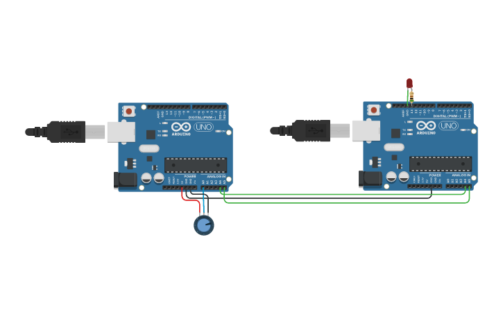 Circuit design I2C - Tinkercad