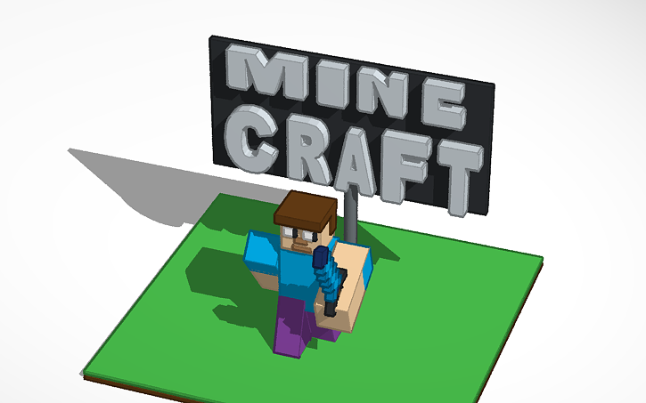 3D design Minecraft Steve | Tinkercad
