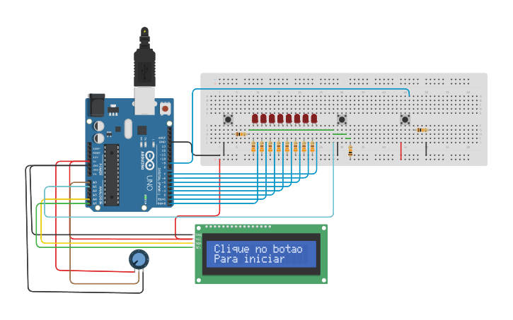 Circuit design I2C - Tinkercad
