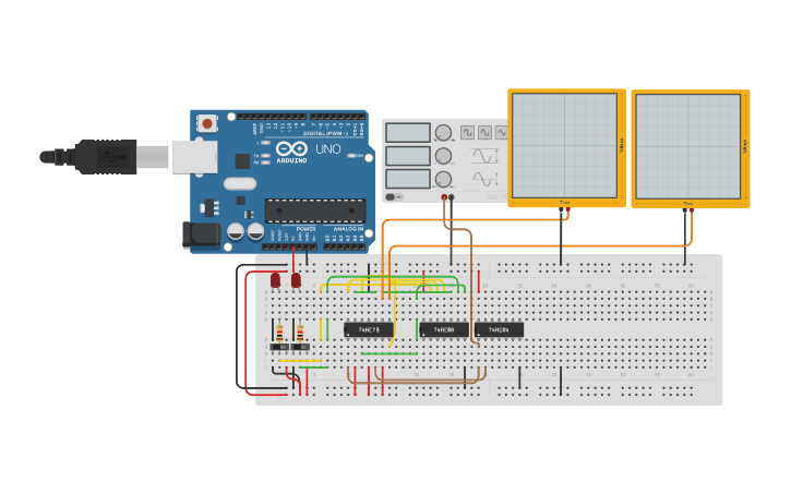 Circuit design master slave jk - Tinkercad
