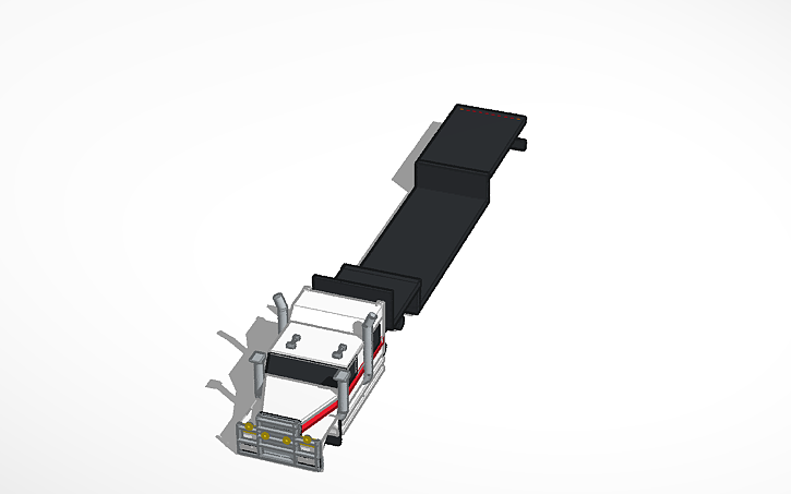 3D design MACK TRUCK w/ trailer - Tinkercad