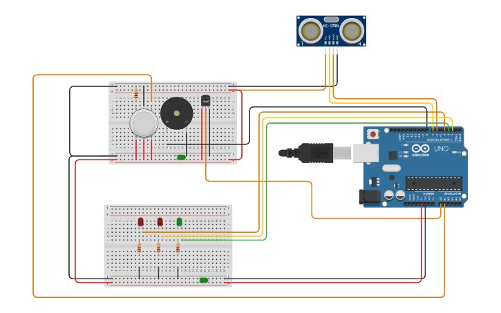 Circuit design Hệ thống cảnh báo rỏ rỉ khí gas, quá tải nhiệt độ ...