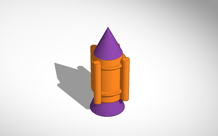 3D design Rocket | Tinkercad