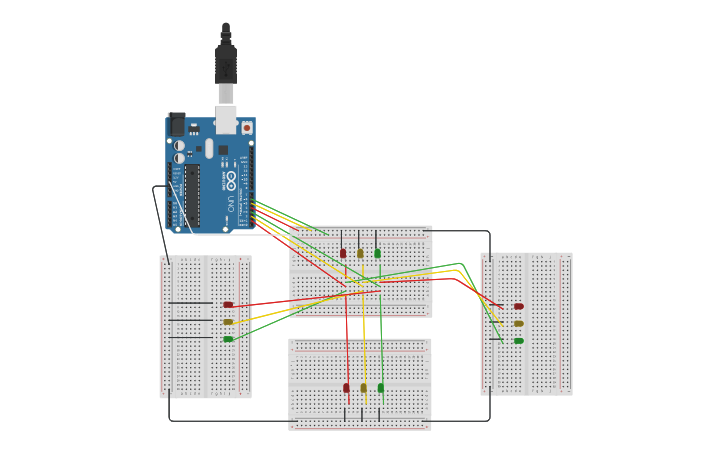 traffic light control system tinkercad