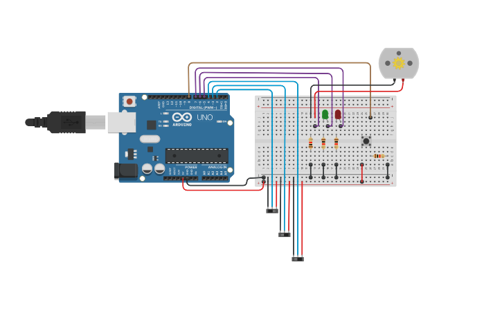 Circuit design GALLING - Tinkercad