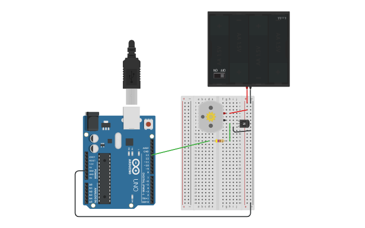 Circuit design Transistor Pre Class 1 | Tinkercad