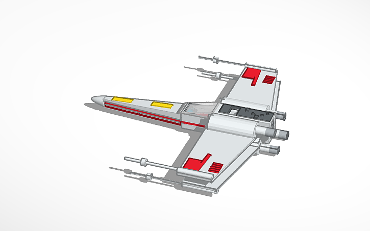 3D design x wing - Tinkercad