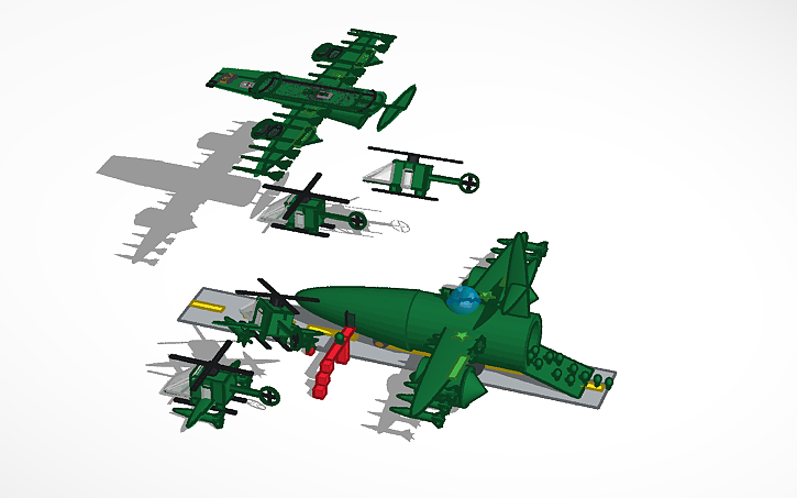 3D design people getting on a plane | Tinkercad