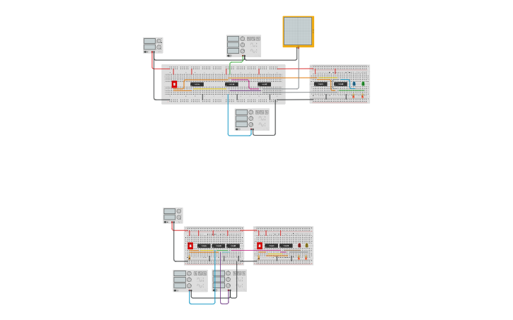 Circuit design SA4 - MUX e DEMUX v2 | Tinkercad