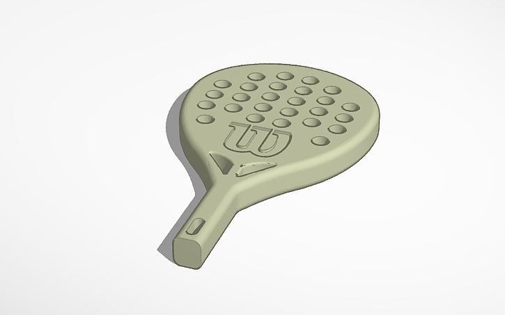 3D design Raqueta padel Wilson - Tinkercad