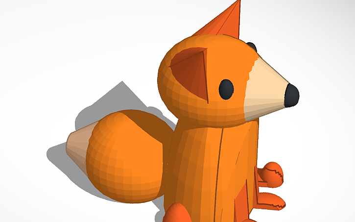 Solidworks Fox 3D design LAC fox - Tinkercad