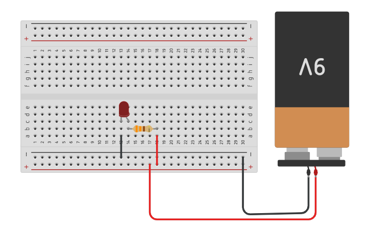 Circuit design Simple Led Circuit - Tinkercad