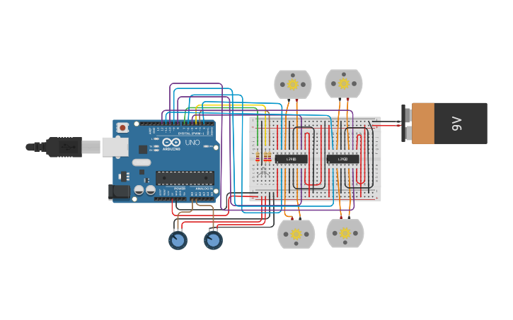 Circuit design Copy of Arduino DC Motor PWM H Bridge FWD REV Switch ...
