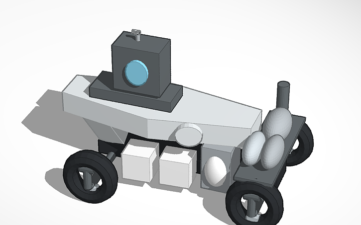 3D design транспортное средство на Марсе - Tinkercad