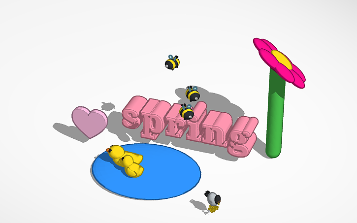 3D design Spring Aesthetic | Tinkercad