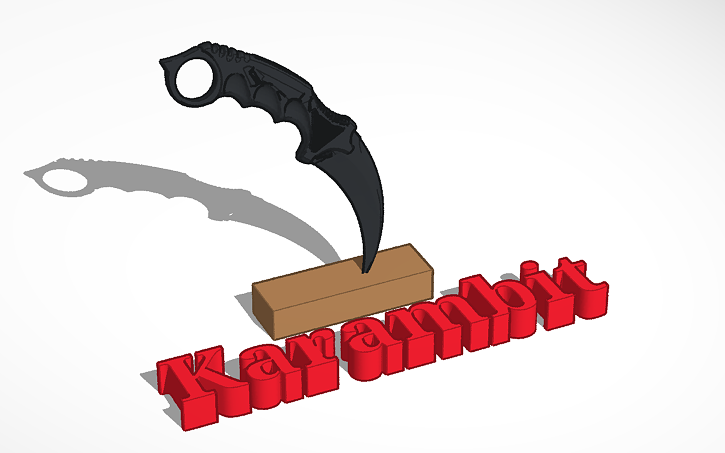 3D design Karambit|Nife | Tinkercad