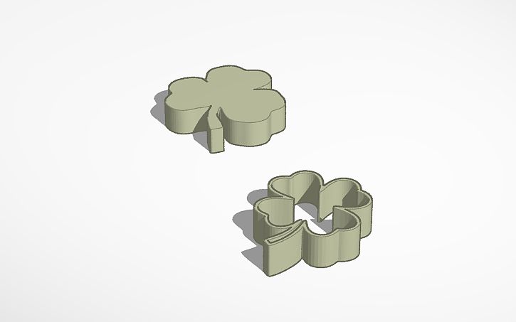 Clover Designcad 3D design Clover Fidget Template - Tinkercad