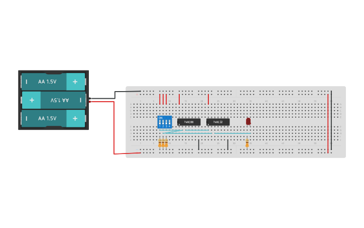 Circuit design Circuito lógico - Tinkercad