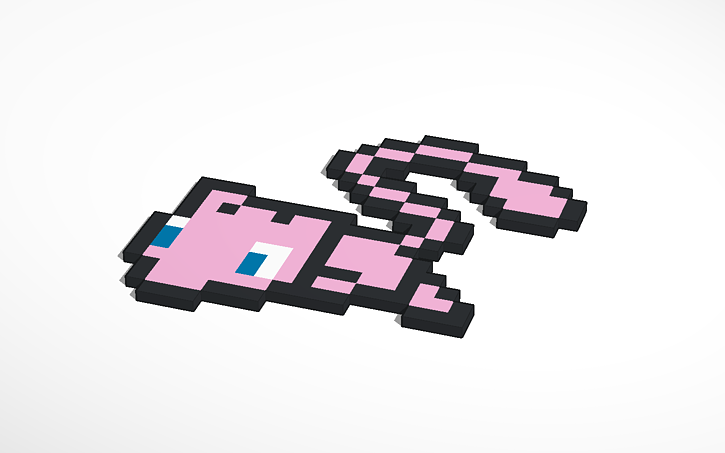 3d Design Mew Pixel Art 151 Tinkercad 3d Design Mew Pixel Art 151 Tinkercad