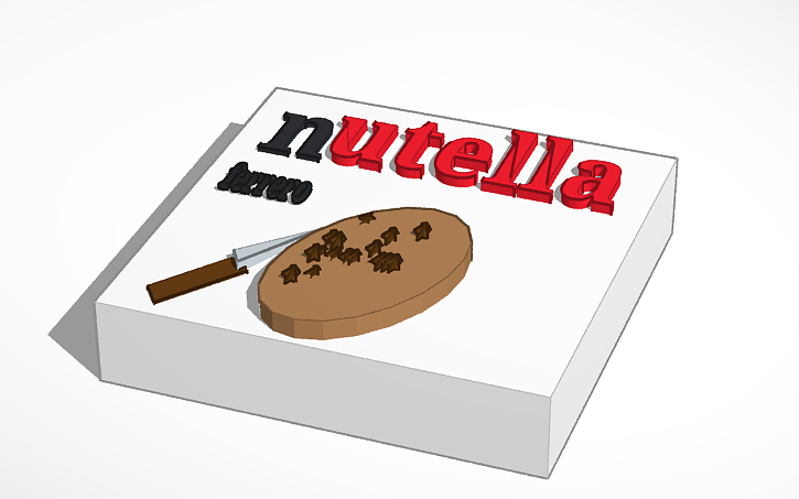 Nutella Logo Tinkercad