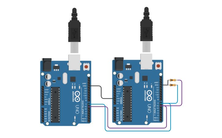 Circuit design generador pulso bobina - Tinkercad