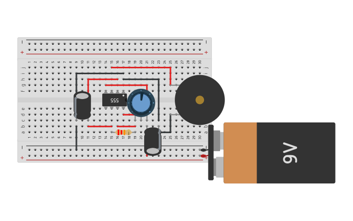 Circuit design Generador De Sonidos - Tinkercad