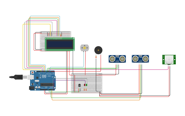 Circuit design Automated Diffuser - Tinkercad