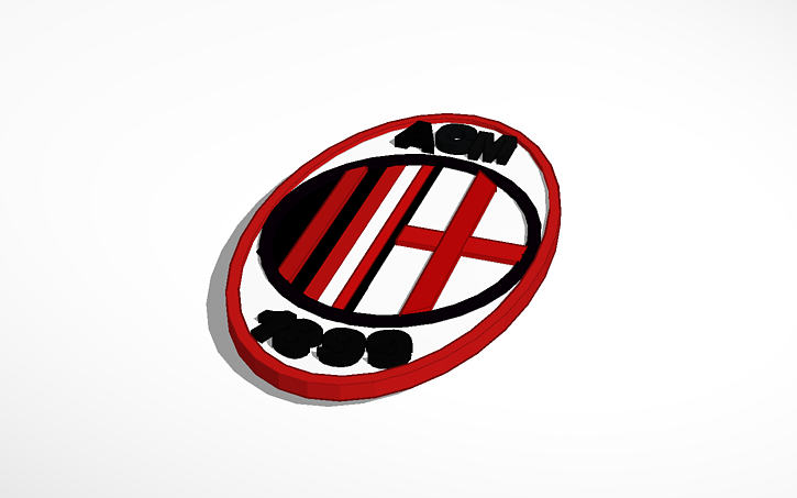 Ac Milan Logo Tinkercad