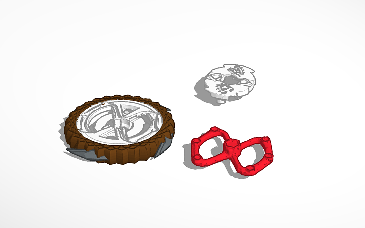 3D design Beyblade Burst GT Chief Indus Left-spin Beyblade - Tinkercad