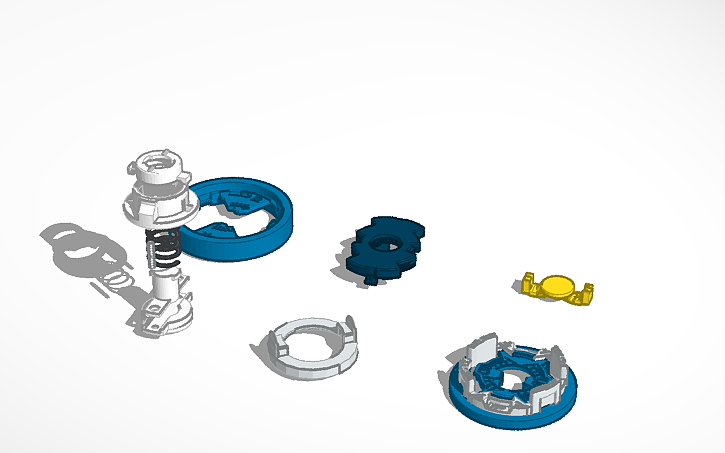 3D design Beyblade Burst Sparking Template | Tinkercad