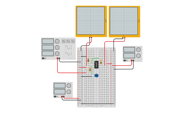 Circuit Design Filtro Pasa Bajos Tinkercad