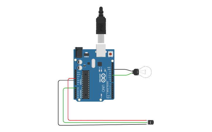 Circuit design TN4 nhiet do - Tinkercad