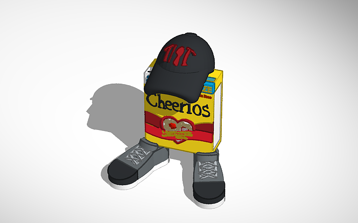 3D design Dripped Out Box of Cheerios - Tinkercad