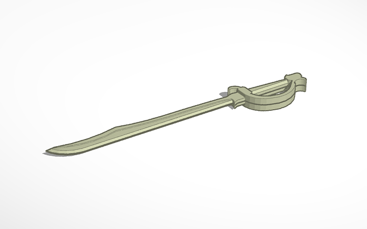 3D design Cutlass - Tinkercad