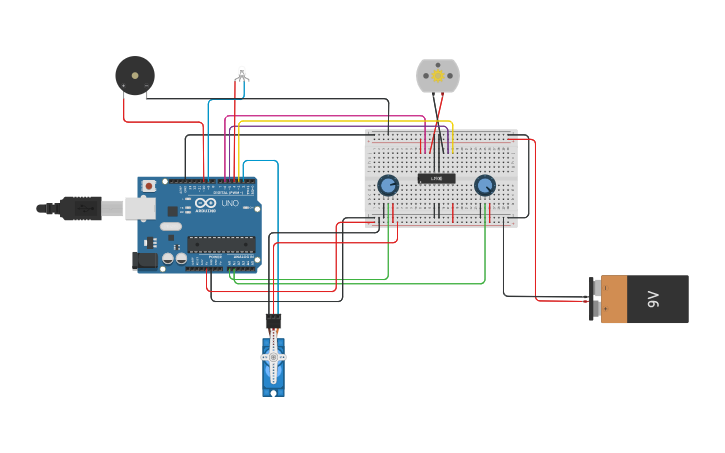 Circuit design Arduino Uno Team B7(LED, Buzzer, Propeller and Rudder ...