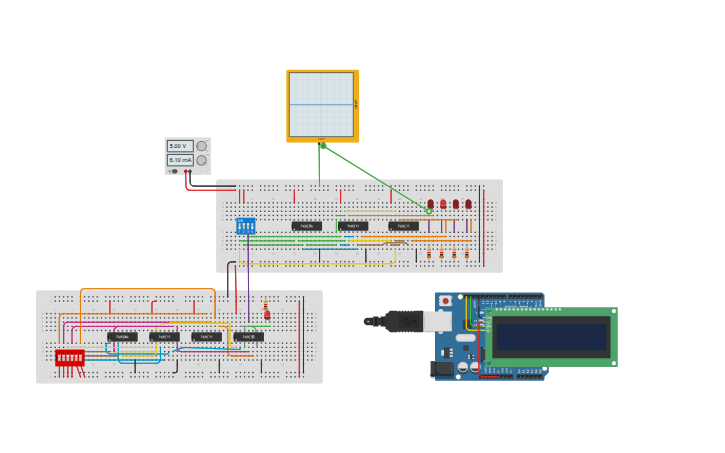 Circuit design Copy of Demux 1X4 - Tinkercad