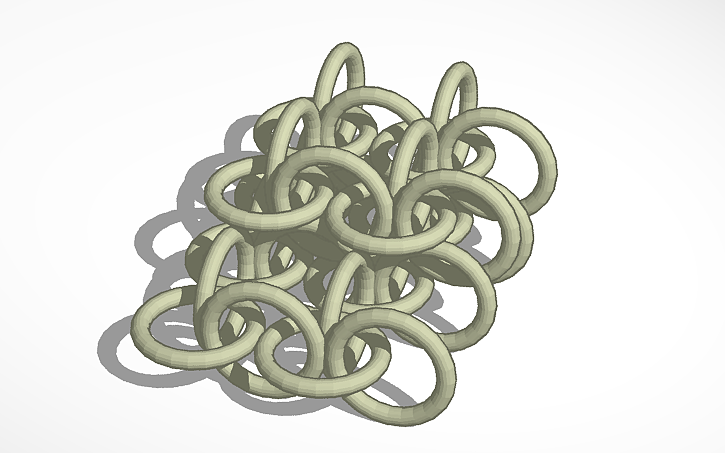 3D design Chainmail - Tinkercad