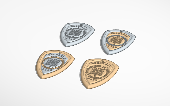 3D design Tinkercad Security Badges - Tinkercad