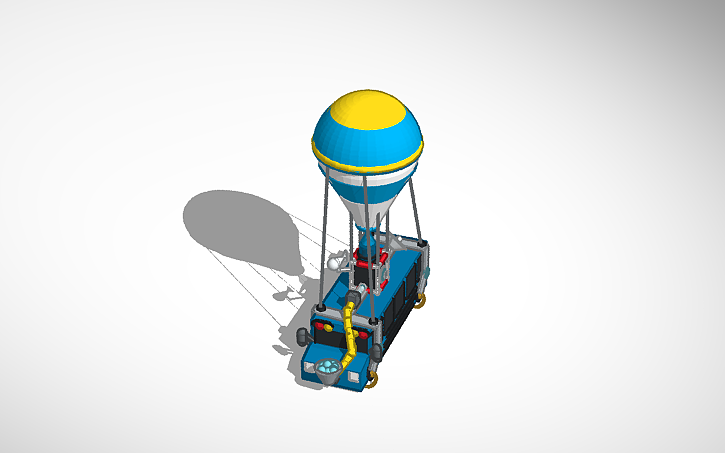 3D design Fortnite battle bus - Tinkercad