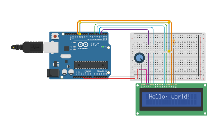 Circuit design hello world - Tinkercad