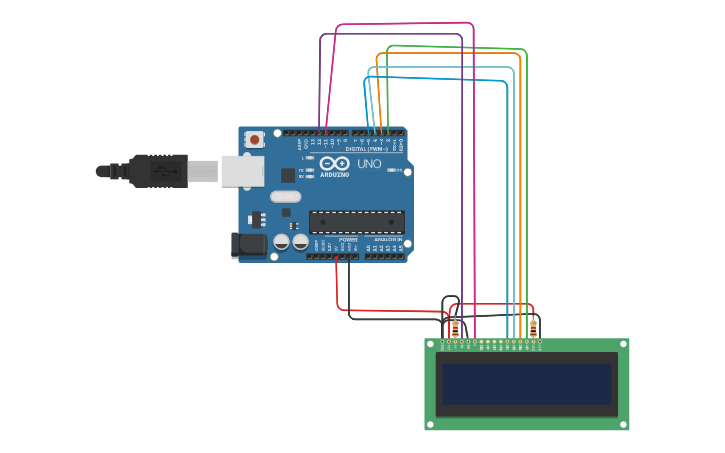 Circuit design LCD Display using Arduino (Romero Einstein) - Tinkercad